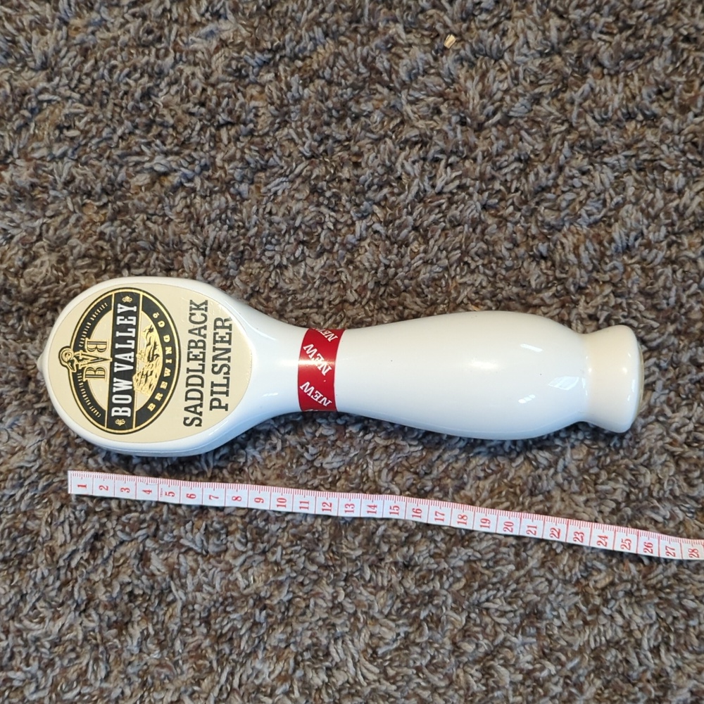 Beer Tap Handle Bow Valley Brewing Saddleback Pilsner